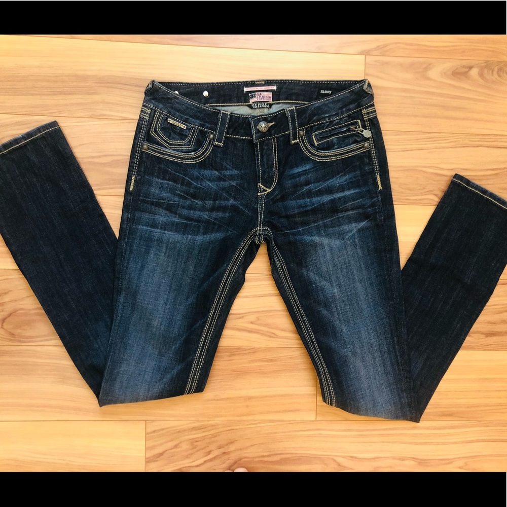 ***SOLD*** REROCK for Express Skinny Jeans - Dark Wash -Size 8L